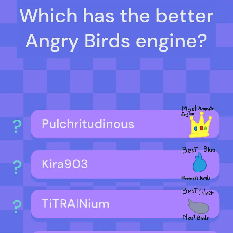 Angry Birds Pollslop by @TiTRAINium