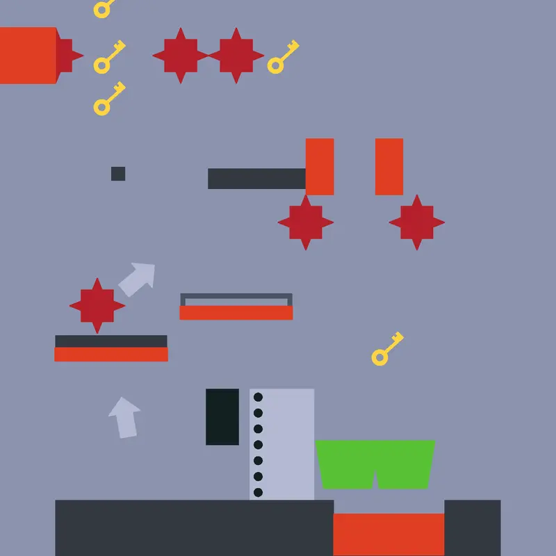 Hardcore platformer by @adhamamer24