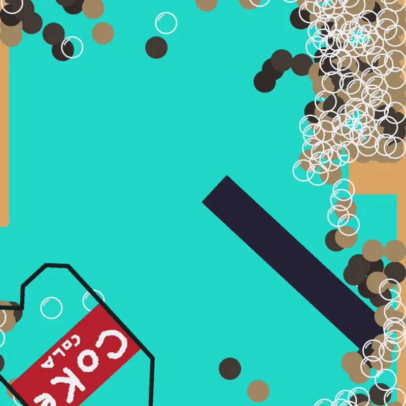 Coke and mentos with a Chance of kaboom by @LimeZuela