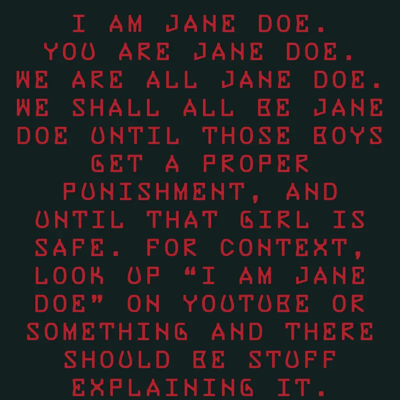 I Am Jane Doe by @GachaLemons