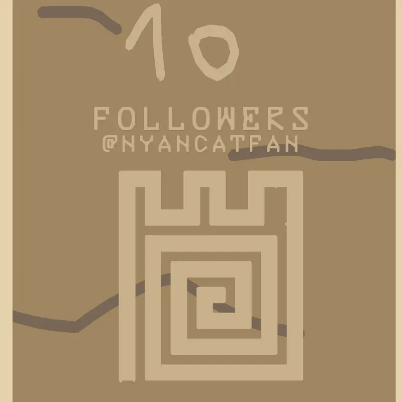 10 followers by @nyancatfan