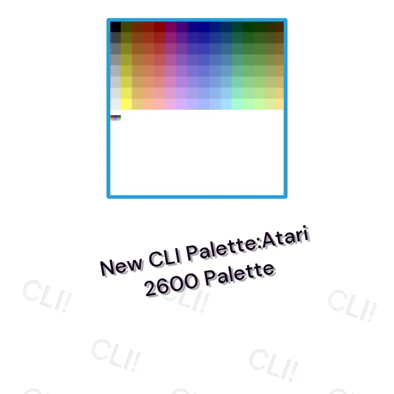 Atari 2600 palette (FREETOUSE) by @machailovelarva15fovon