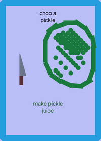 chop a pickle