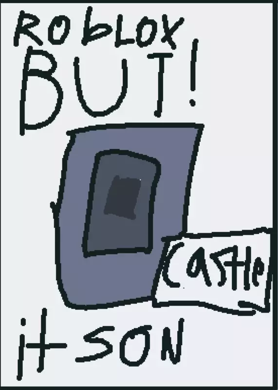 Roblox in castle by @Strawberrie_Alt