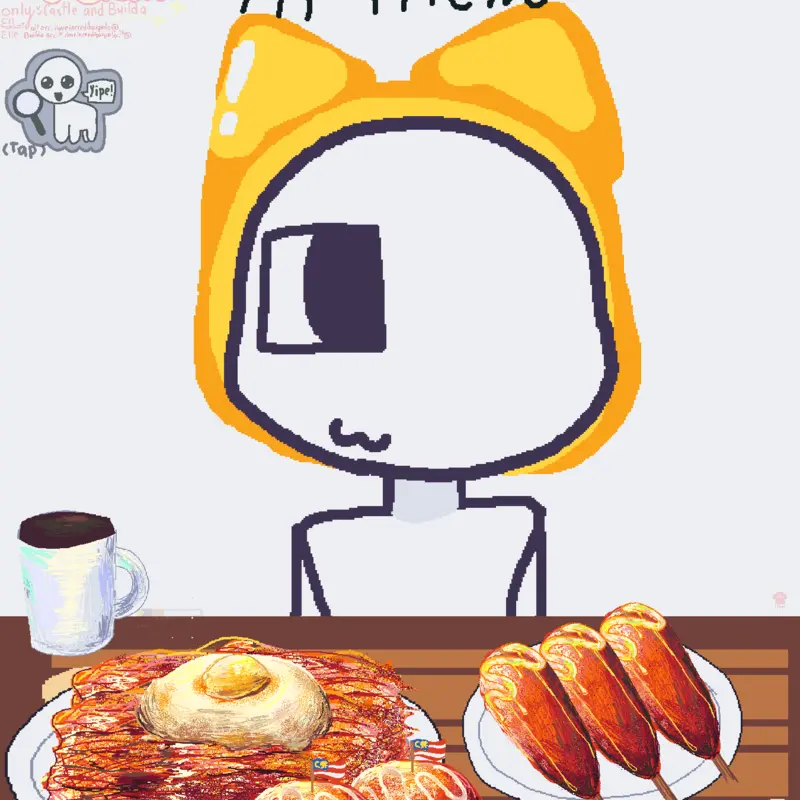 *. Mukbang Barney.* by @Freddie-cat