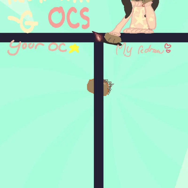 Redrawing ocs twin by @g0ld3nr31gn_