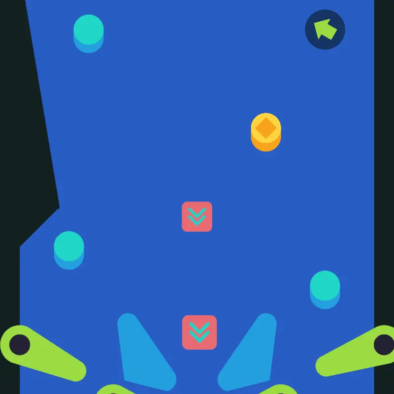 Difficult Pinball by @malachitegreen