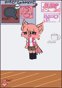 I tried to mix a take care of character and...