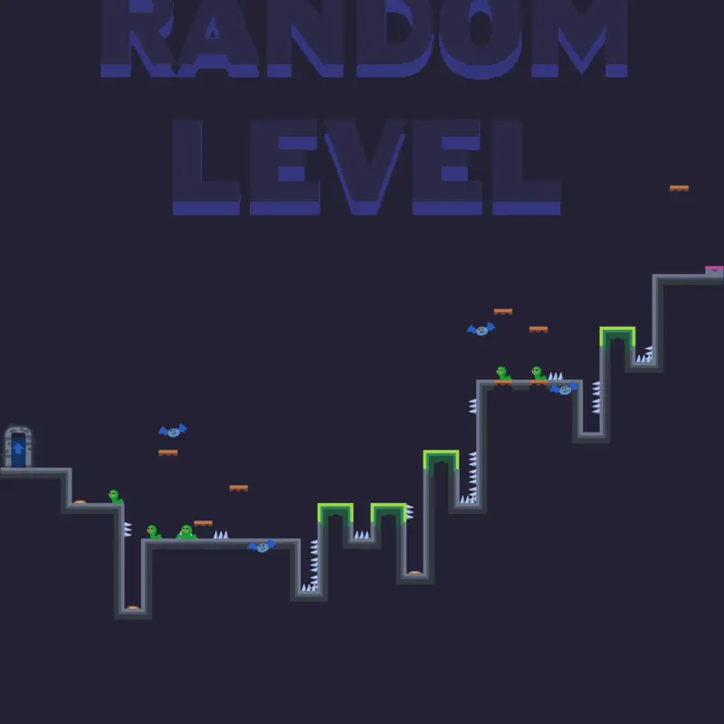 Procedural platformer level generator by @Equinoxe