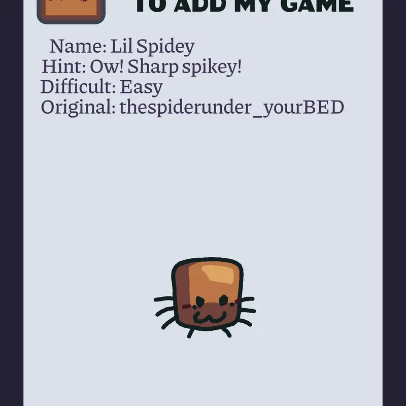 Fanmade cube by @thespiderunderyour_BED