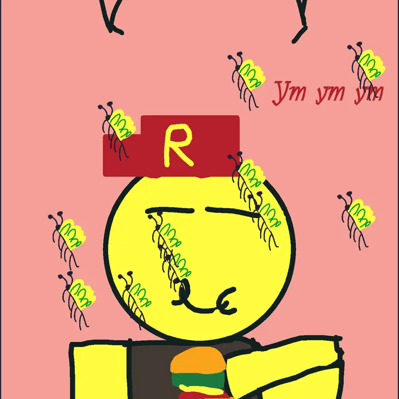 Noob eat burger by @AsarAlshehri
