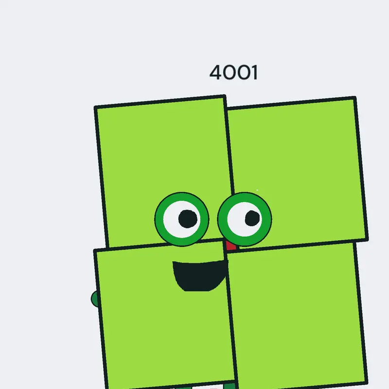 Numberblocks 4001 Phase 1 and 3 hm by @CaCaStudio11