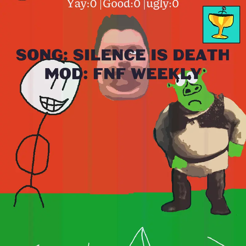 Evil stickman vs shrek by @Rickansheild47