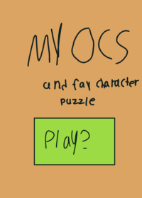 My ocs and my favorite character puzzle!