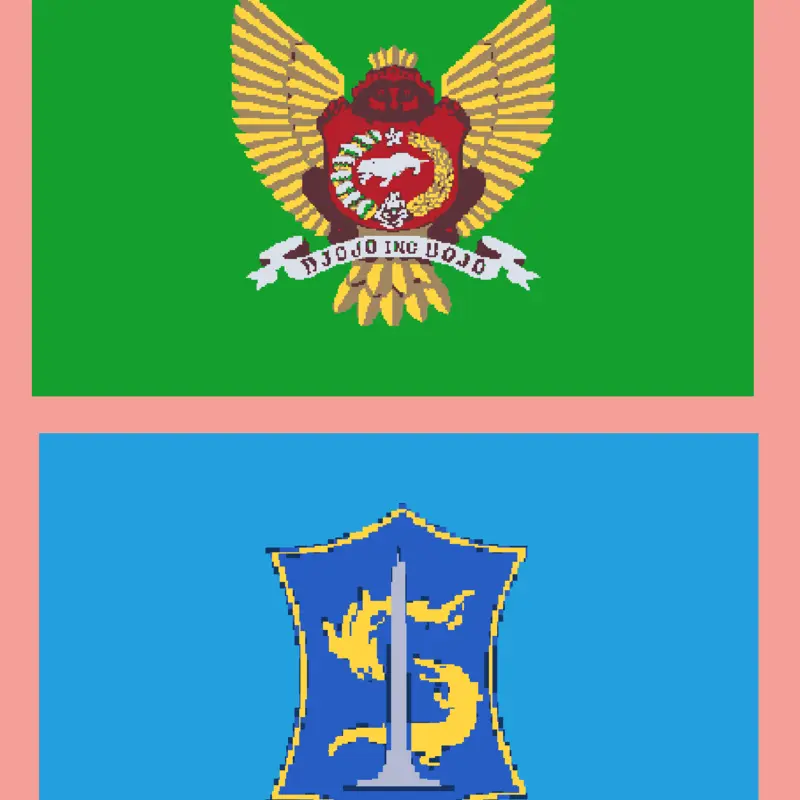 Kediri and Surabaya by @DamarTheFlagBandFan