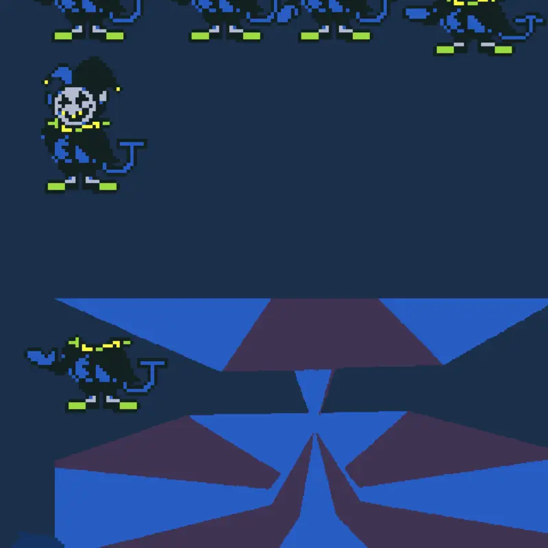Jevil sprites by @SMarshMallw