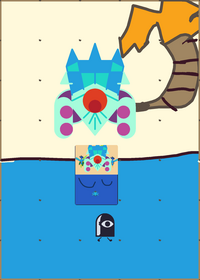 Emblema de praia jogo de foguete