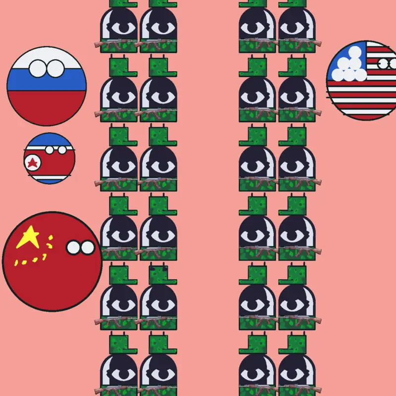 North Corea Russia china attacked USA by @felinsen