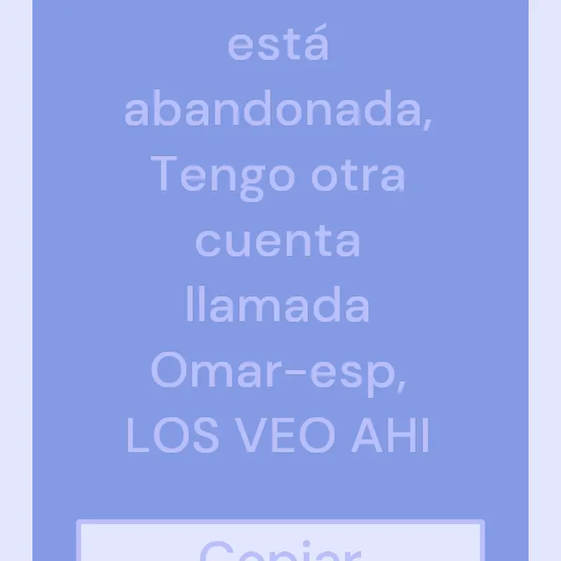 Mensaje by @Omarsito7636