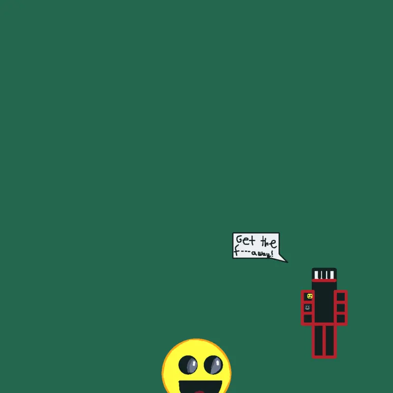Just Thatmob running away by @John_doe432