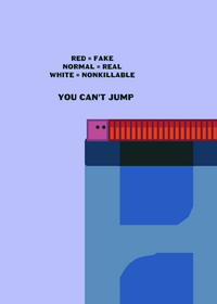 Cube dash but you cannot jump!
