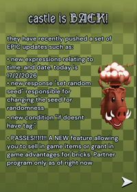 BIG CASTLE UPDATES