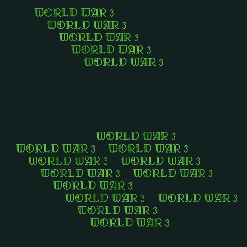 WORLD WAR 3 by @nadir123