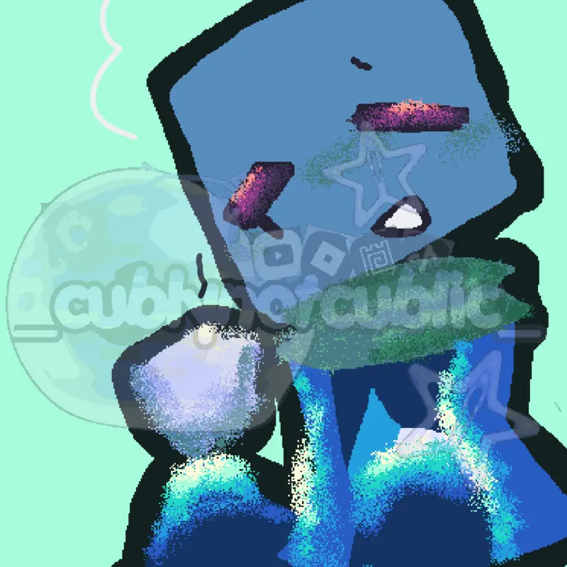 𐔌՞ cube fanart #3 ▸˚︴🍥 by @SP00KY_CUBLY