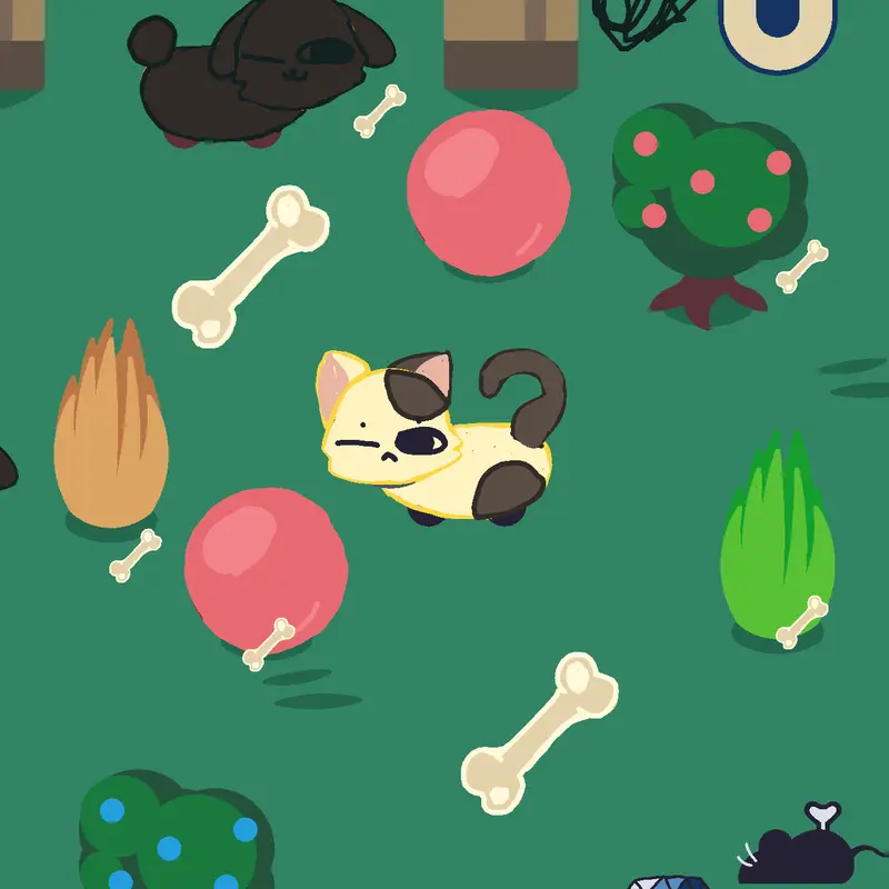 Collect all of the bones and have fun! by @lulududumu