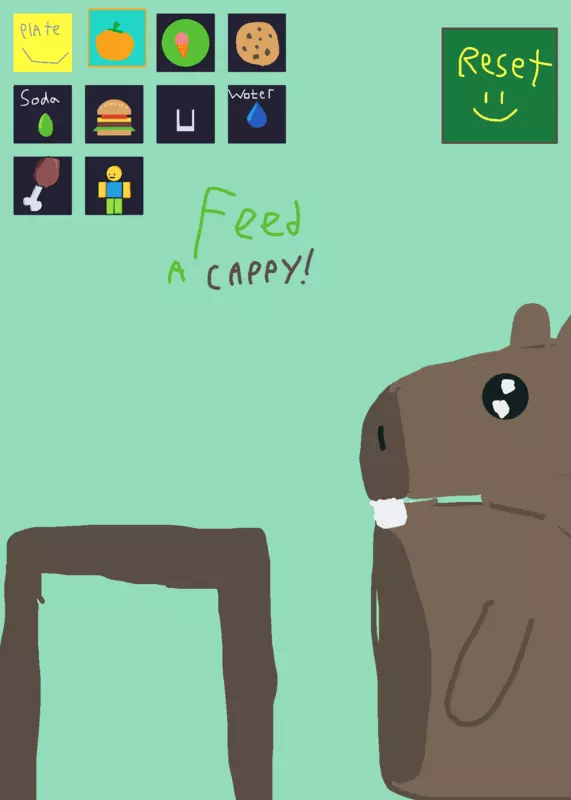 Feed a capybara by @RustyPickles