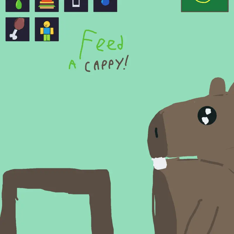 Feed a capybara by @RustyPickles
