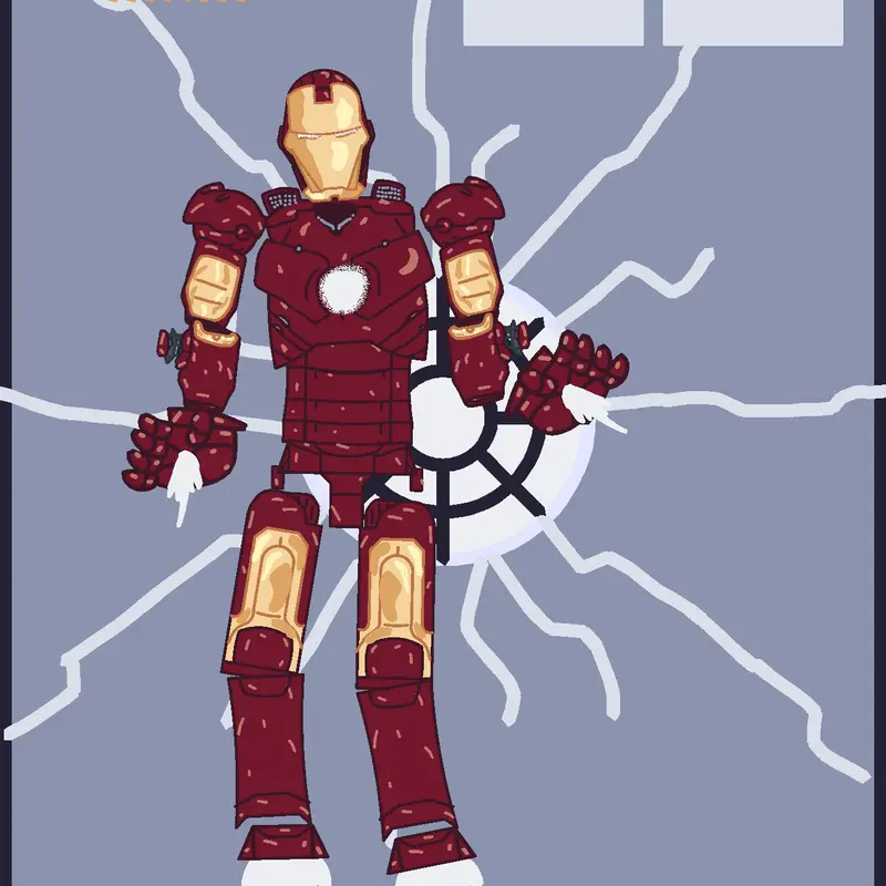 Iron-Man: REVAMPED by @dumbahh_nugget