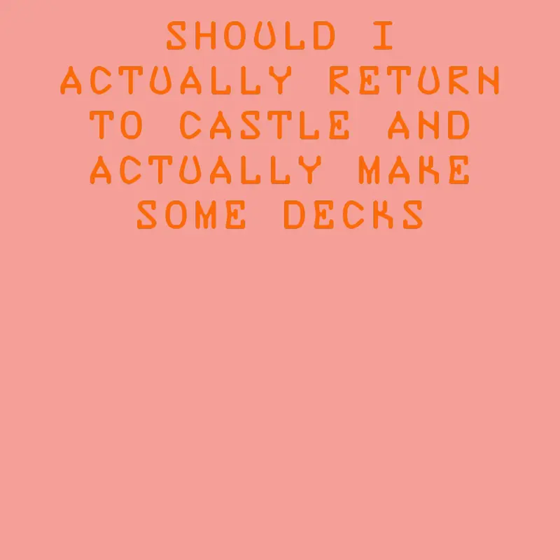 Castle Return Old castle Decks Cards by @Cratiora