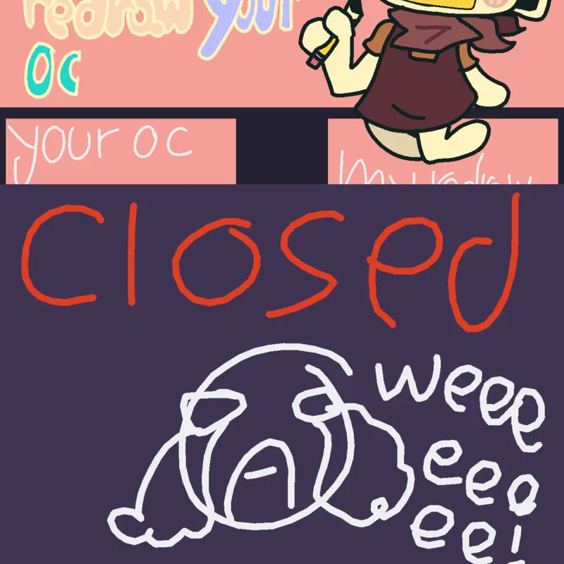 Redraw your ocs in my artstyle by @DandyworldDX