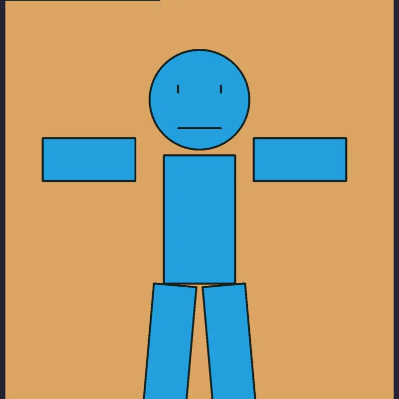 blue guy new oc lol by @imbluestick