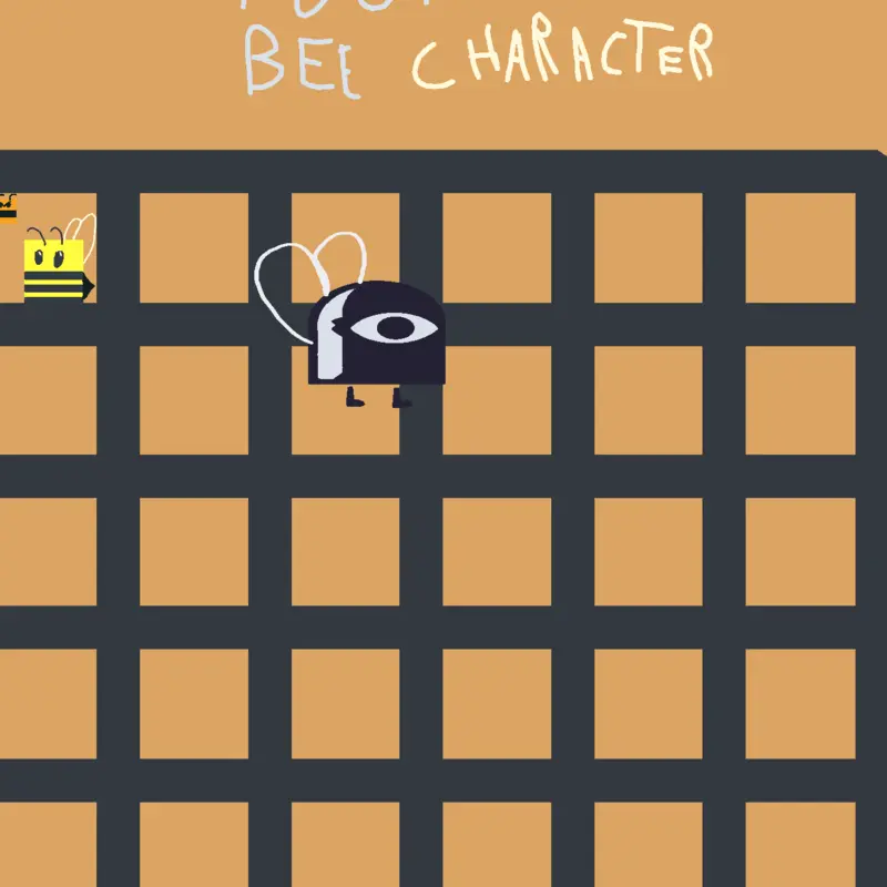 Bee character by @fogodobrawl