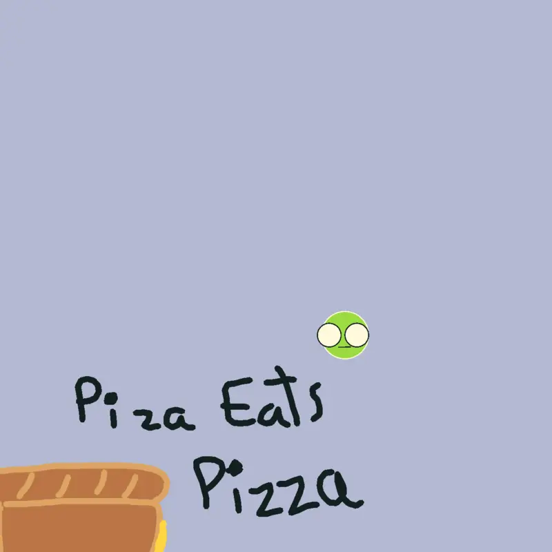 Piza eats Pizza by @009800