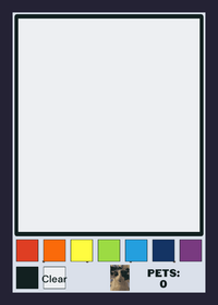 Paint game also pls pet Soggy cat, 1 pet per...