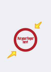Put your finger there!