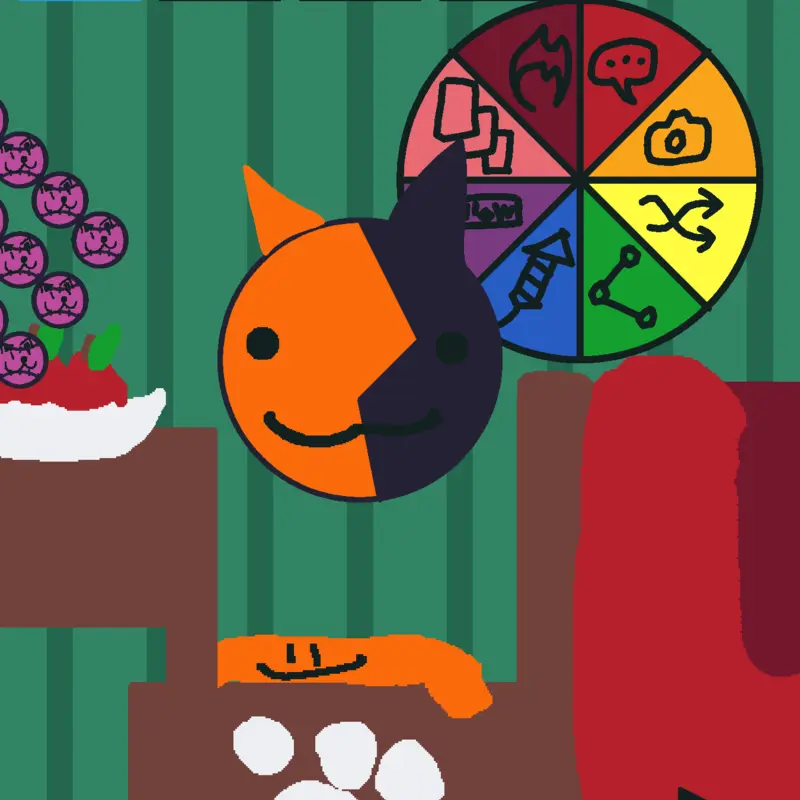 Adopt Whiskers the cat by @chickyeyeball
