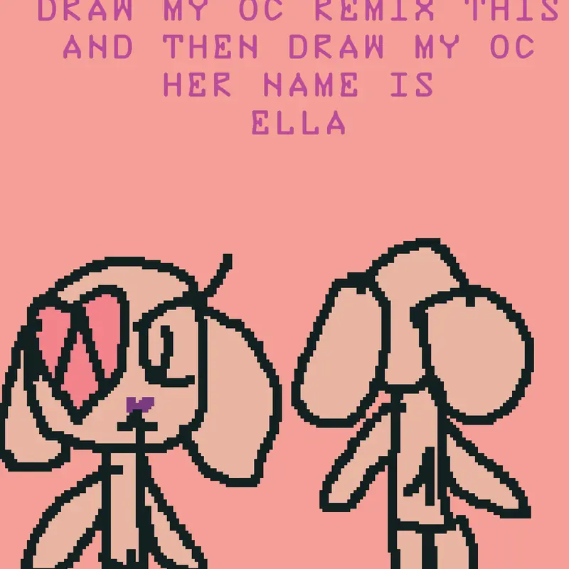 Draw my oc and then remix by @booanimals