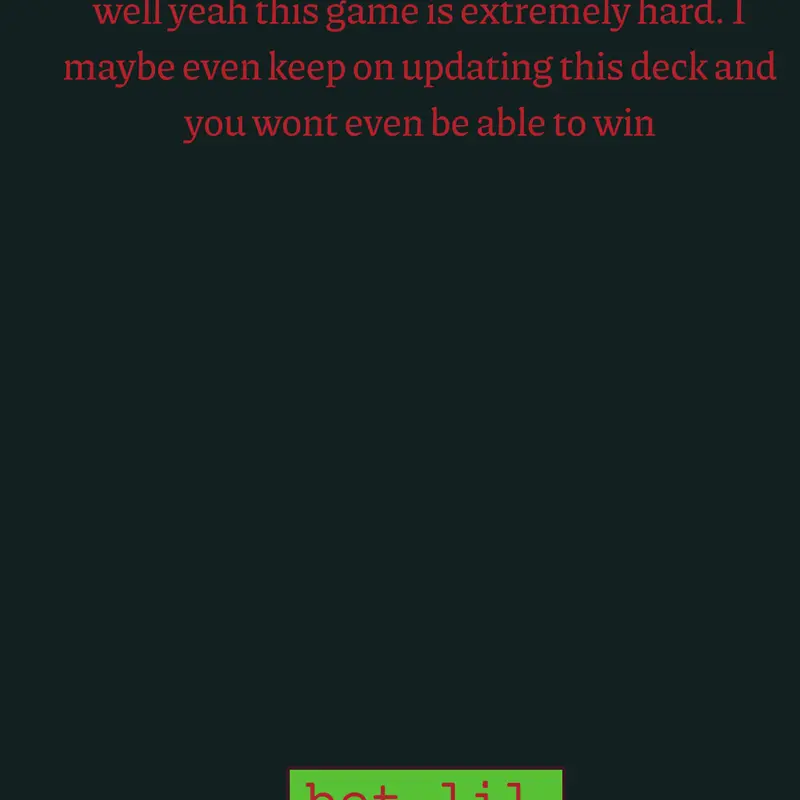 Game by @uhidkmyusername