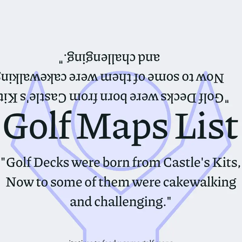 Golf Maps List by @grier