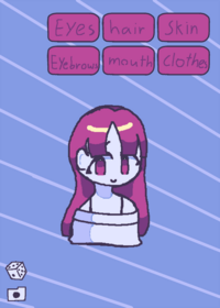 Dress up game half body