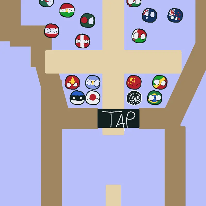 NOT MY GAME. countryballs race! by @alphabetguys