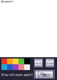 Draw with pixels and 4 life