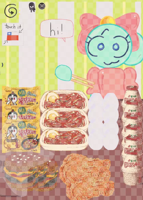 poppy and foooooooodddd by @P0ppyyy