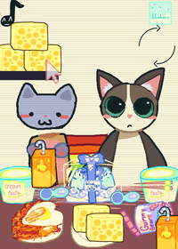 Nyan cat and owl