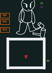 Undertale boss fight