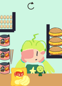 My first deck (mukbang with my oc Alia)
